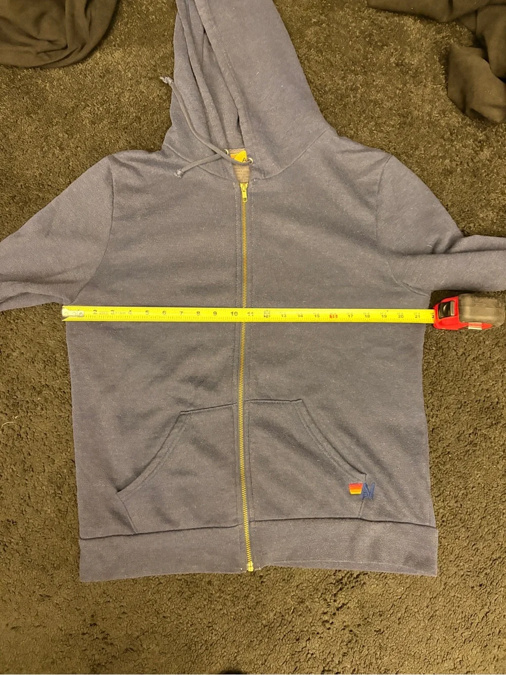 Aviator Nation Navy Hoodie with Yellow⚡️on back - Picture 10 of 10